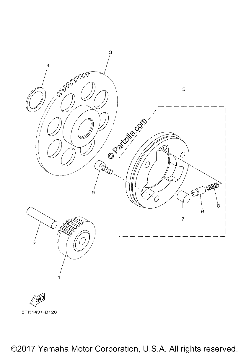 Diagrama de STARTER CLUTCH