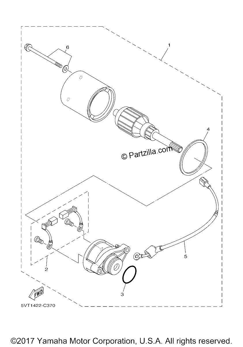Diagrama de STARTING MOTOR