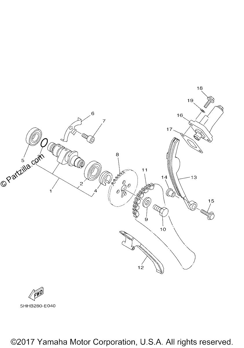 Diagrama de CAMSHAFT CHAIN