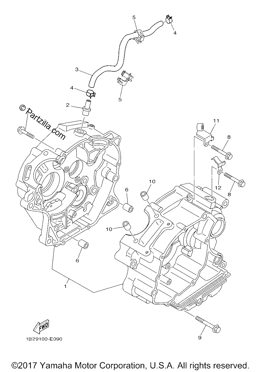 Diagrama de CRANKCASE