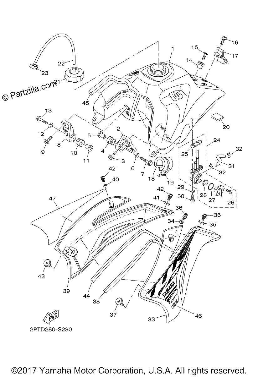 Diagrama de FUEL TANK