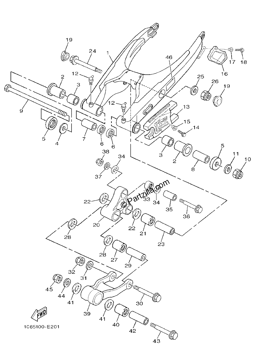 Diagrama de REAR ARM