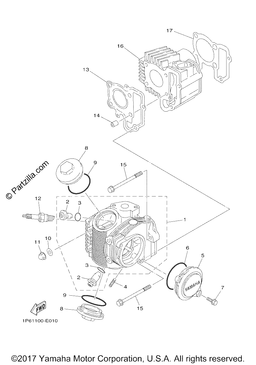Diagrama de CYLINDER HEAD