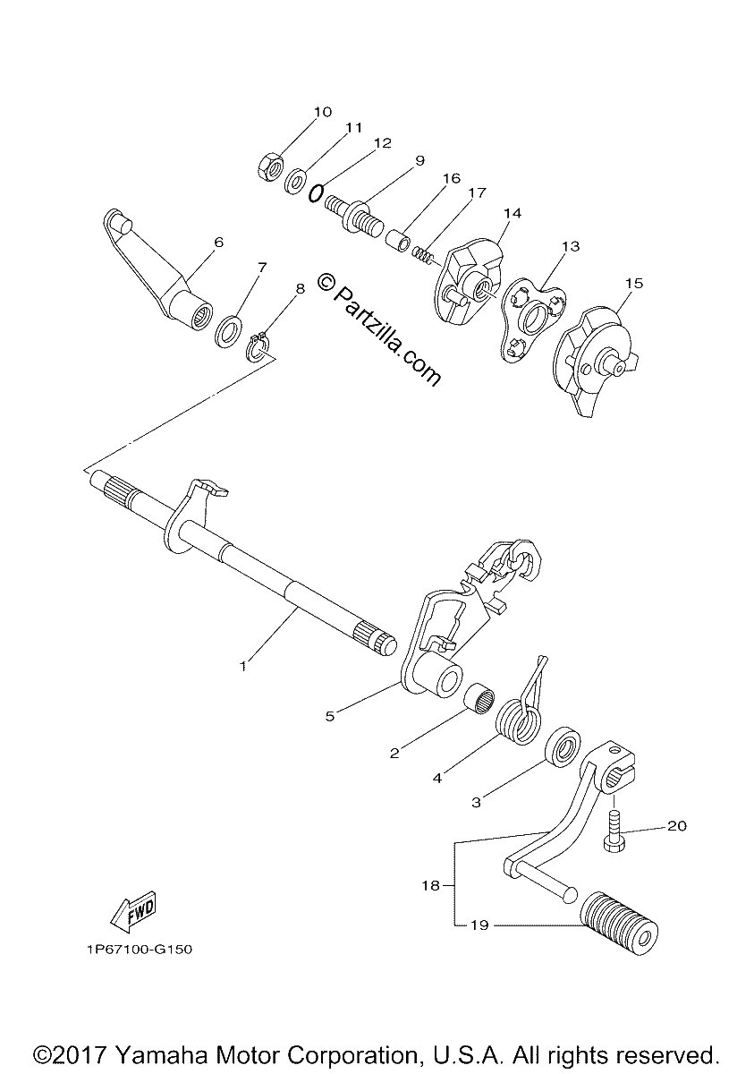 Diagrama de SHIFT SHAFT