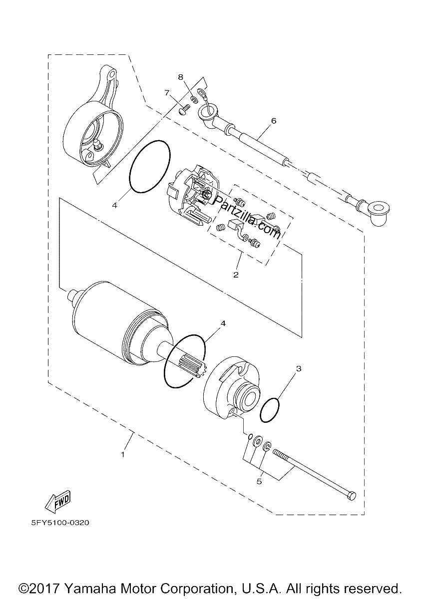 Diagrama de STARTING MOTOR