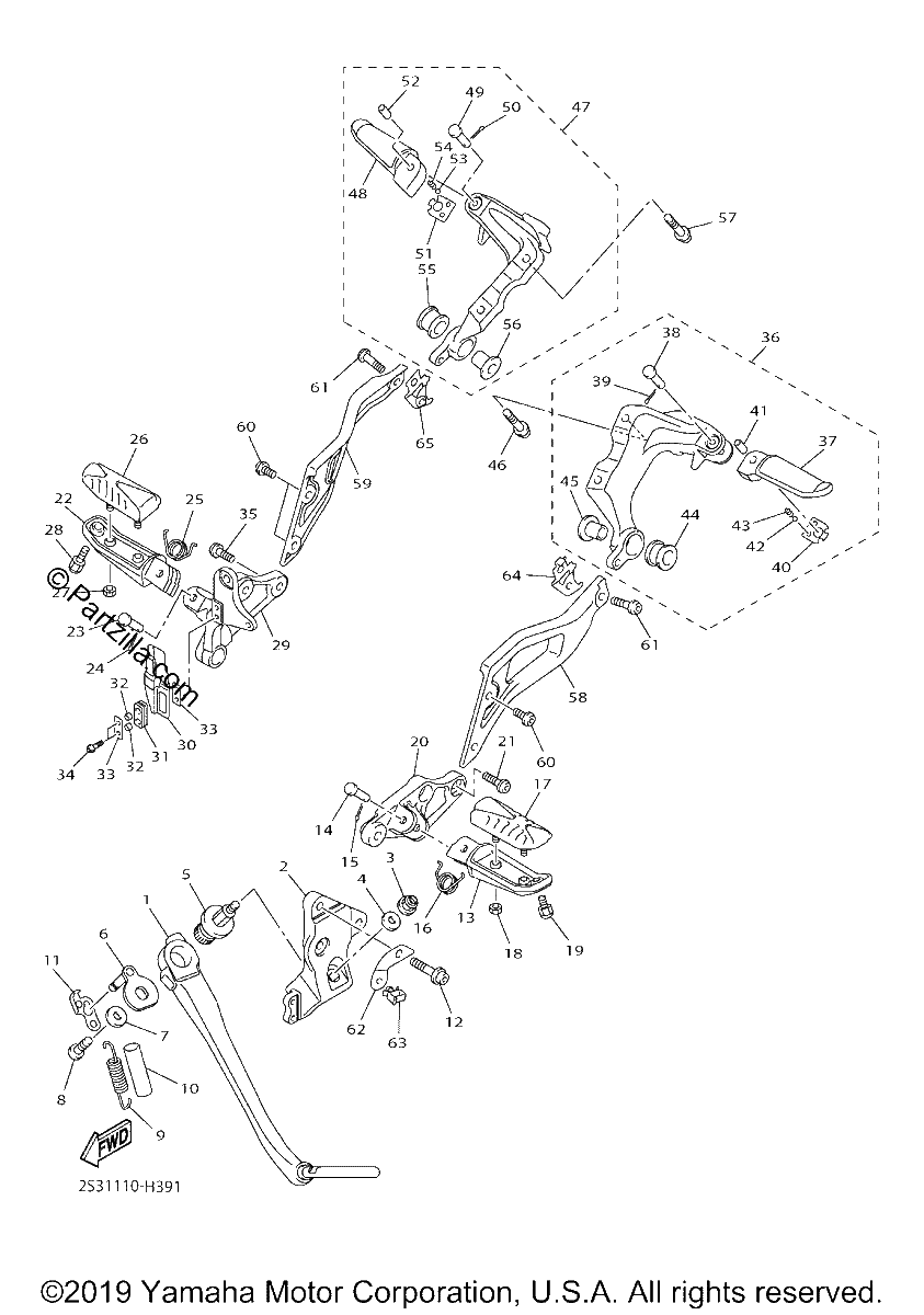 Diagrama de STAND FOOTREST