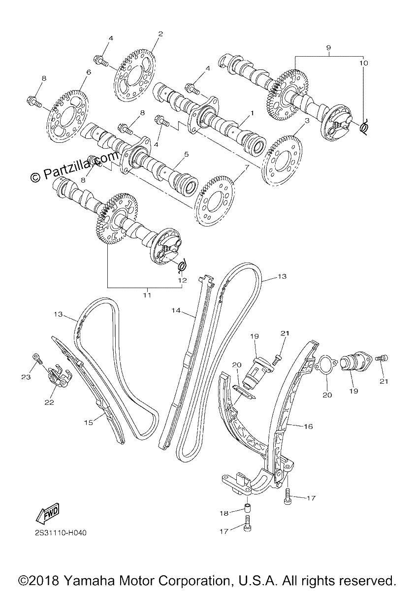 Diagrama de CAMSHAFT CHAIN
