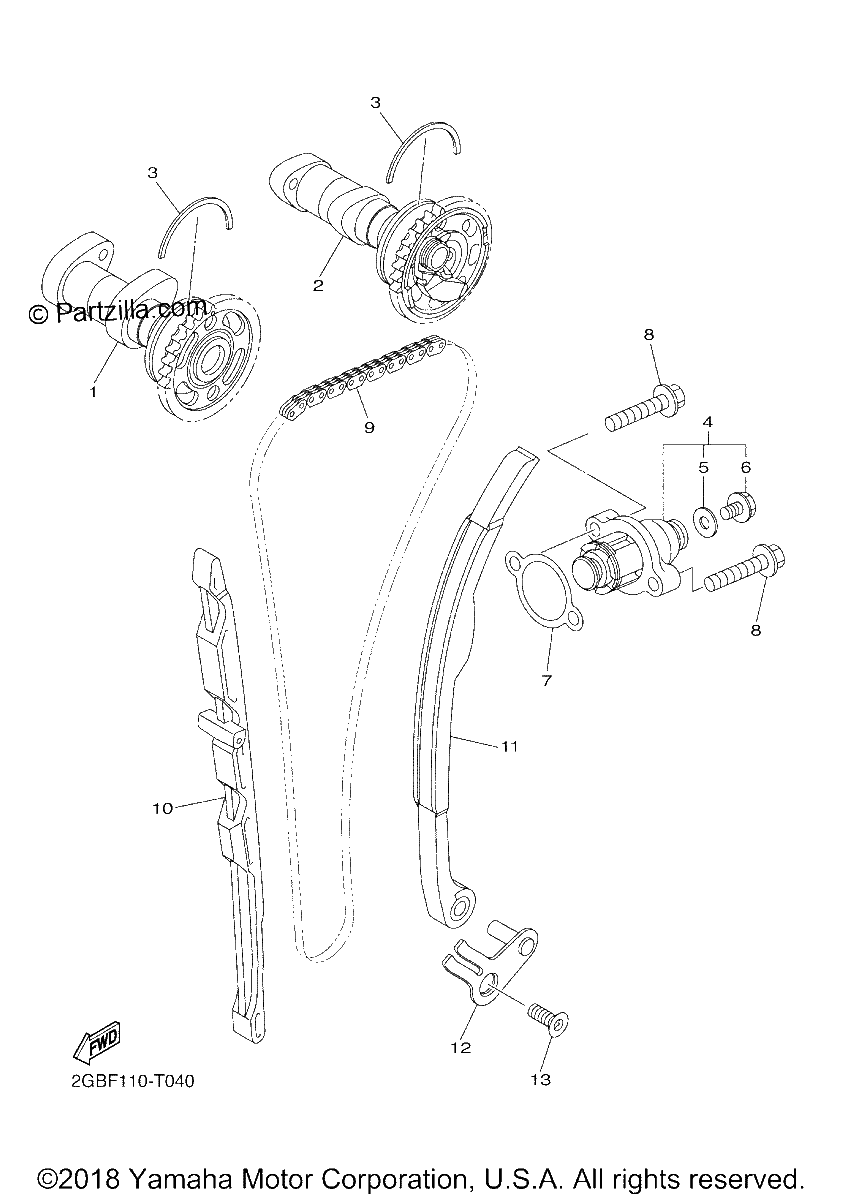 Diagrama de CAMSHAFT CHAIN