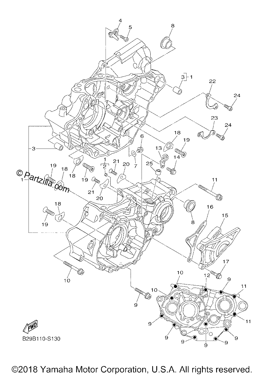 Diagrama de CRANKCASE