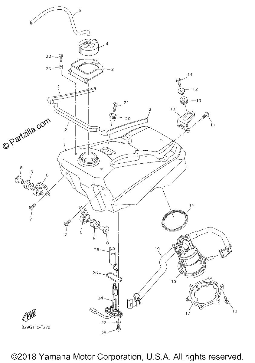 Diagrama de FUEL TANK