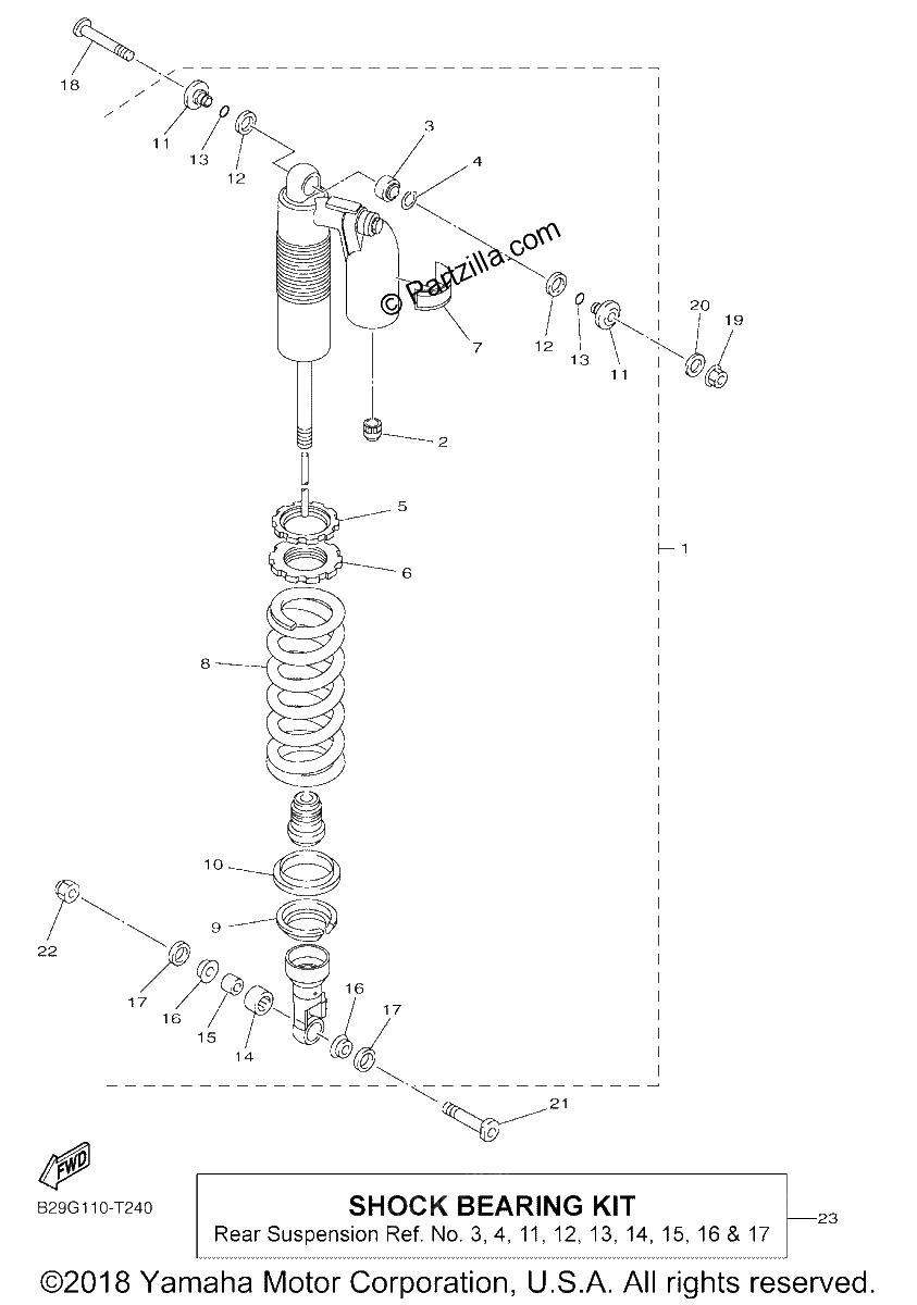 Diagrama de REAR SUSPENSION