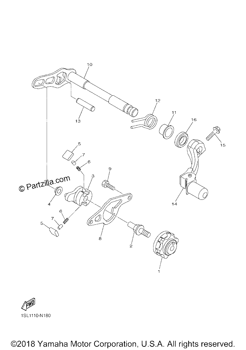 Diagrama de SHIFT SHAFT