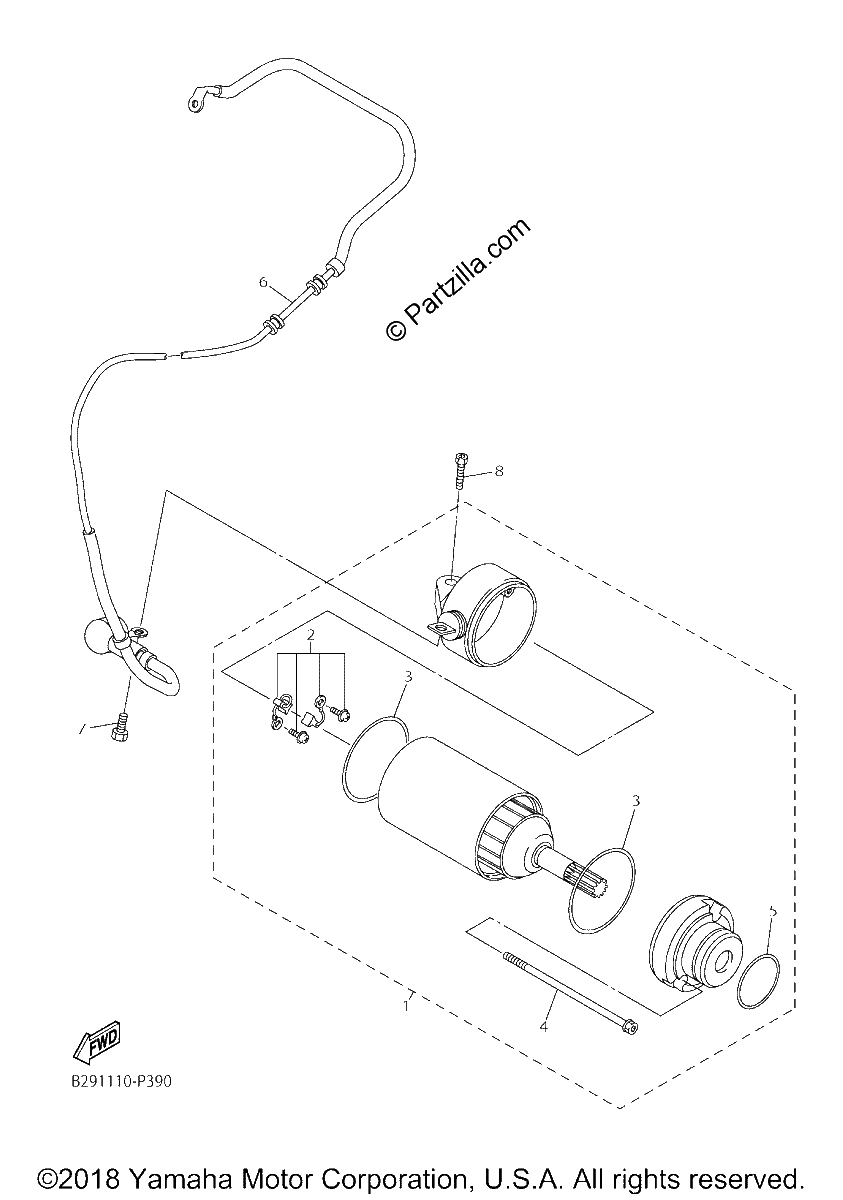 Diagrama de STARTING MOTOR