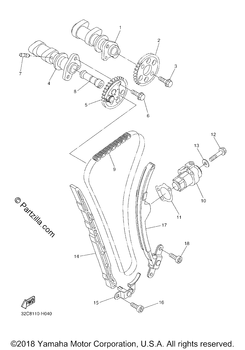 Diagrama de CAMSHAFT CHAIN