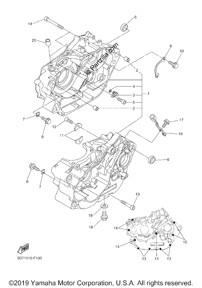 Diagrama de CRANKCASE