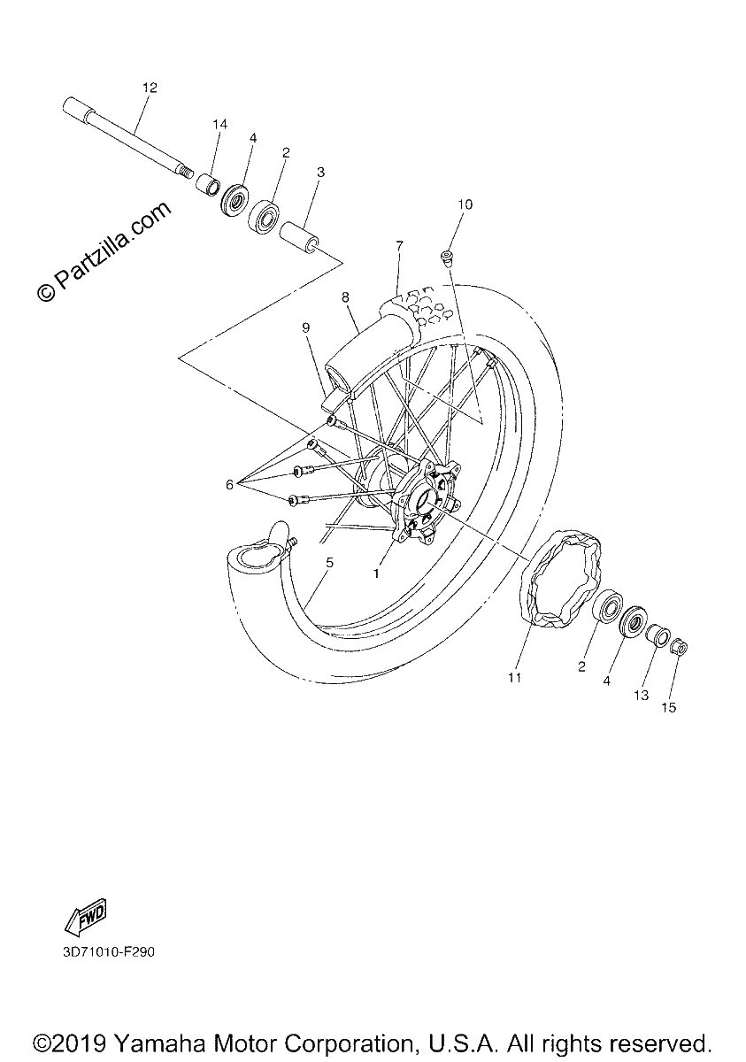 Diagrama de FRONT WHEEL