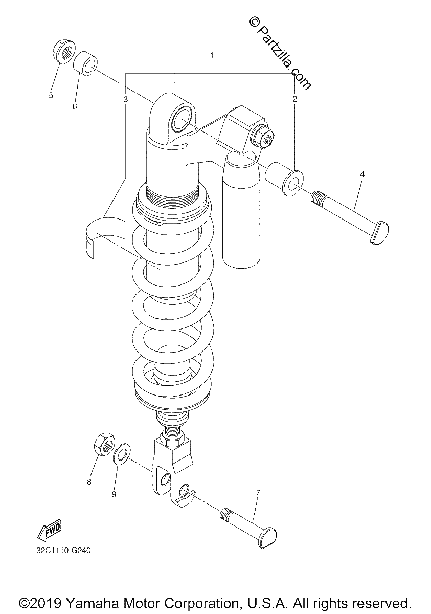 Diagrama de REAR SUSPENSION