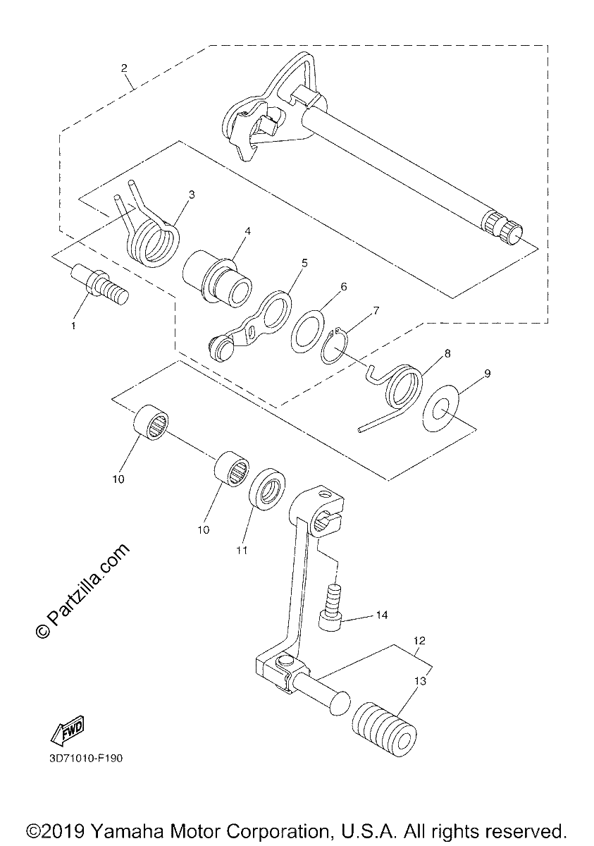 Diagrama de SHIFT SHAFT