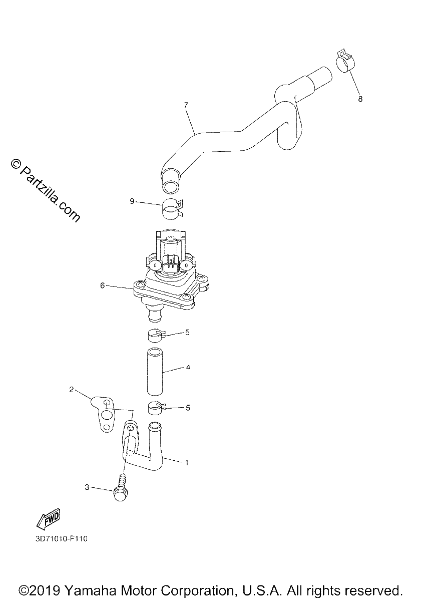 Diagrama de AIR INDUCTION SYSTEM