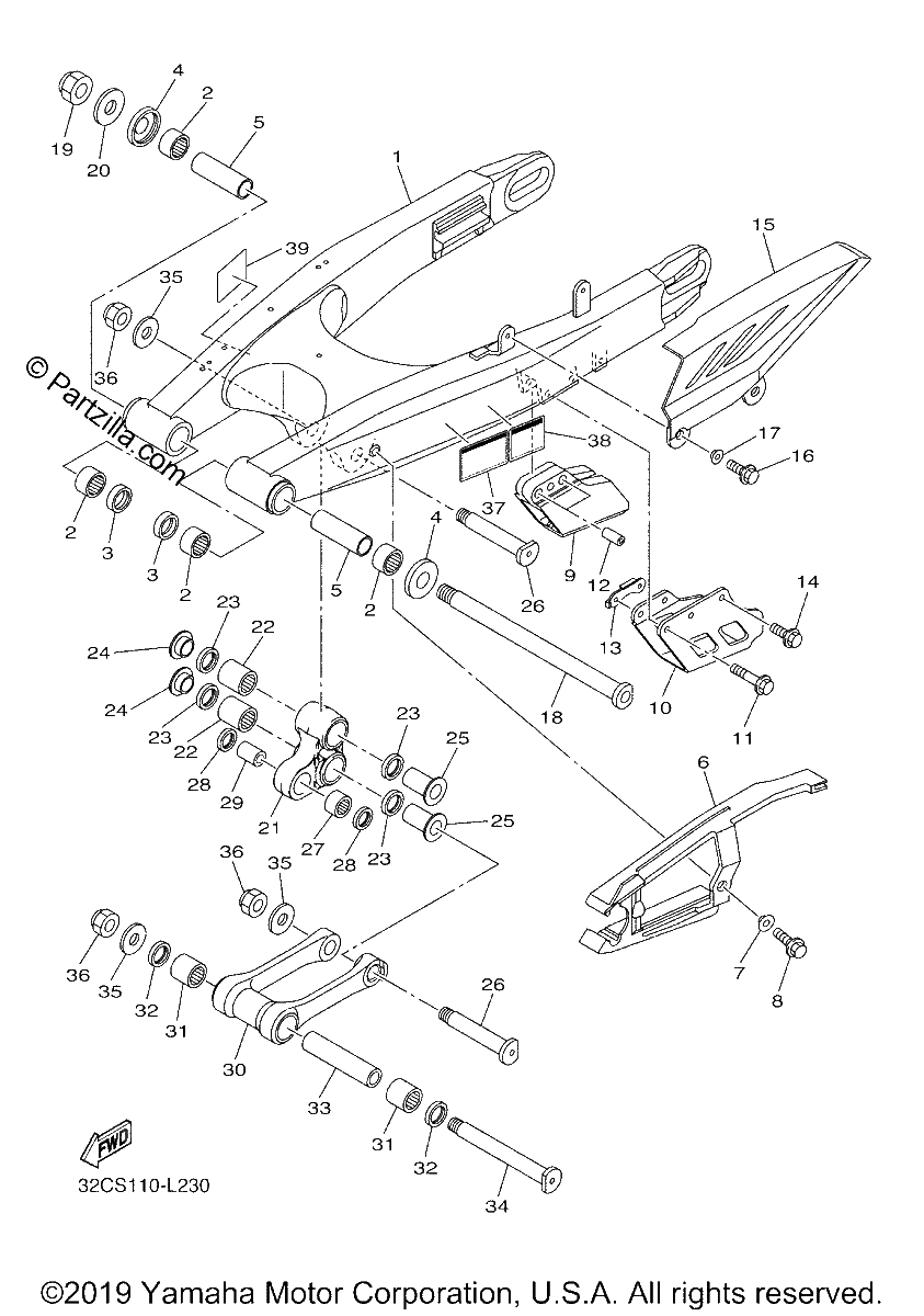 Diagrama de REAR ARM