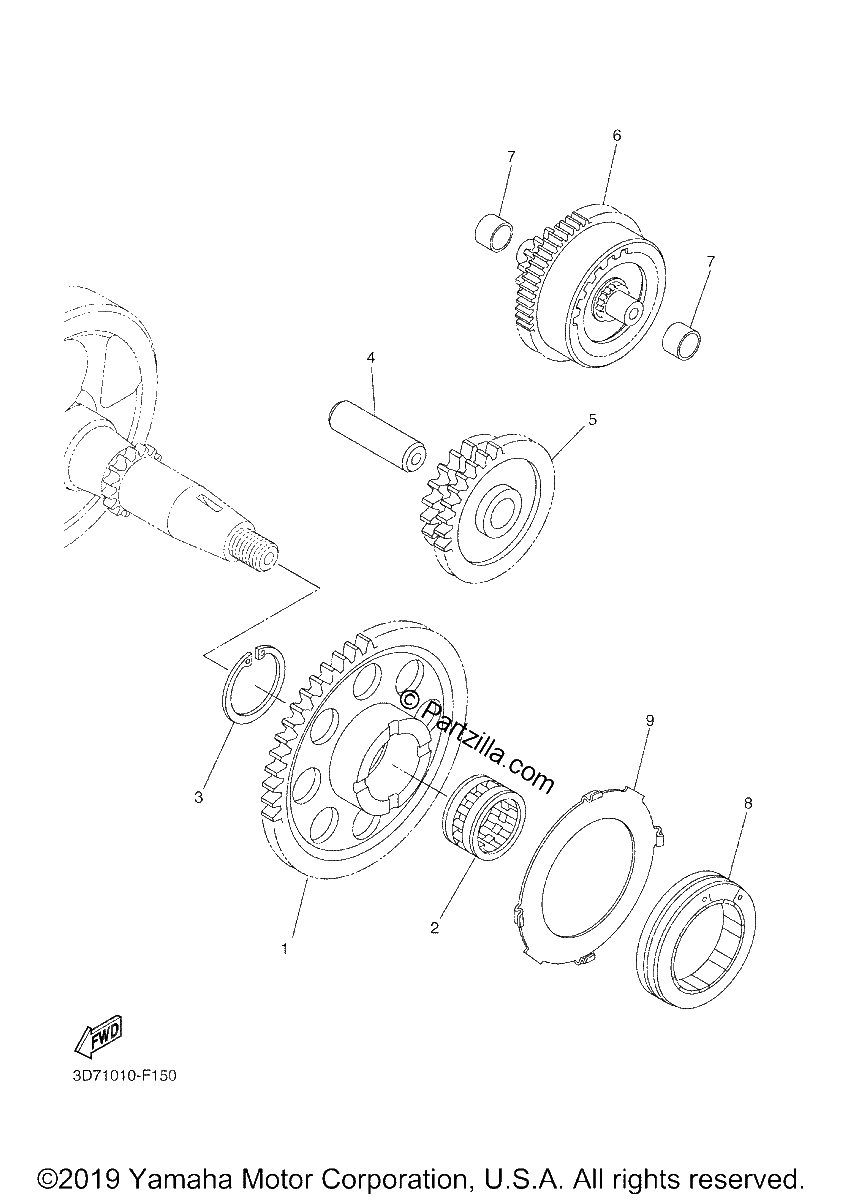 Diagrama de STARTER CLUTCH