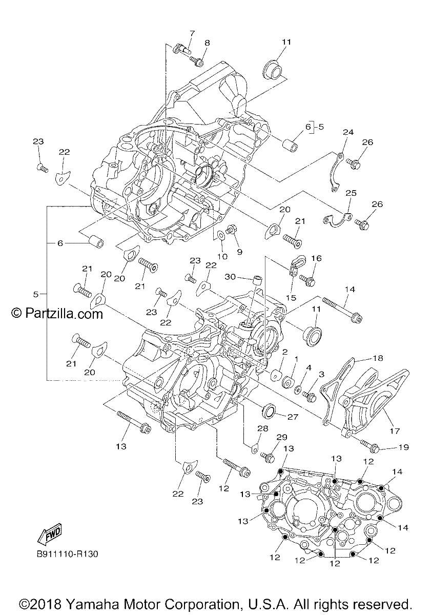 Diagrama de CRANKCASE