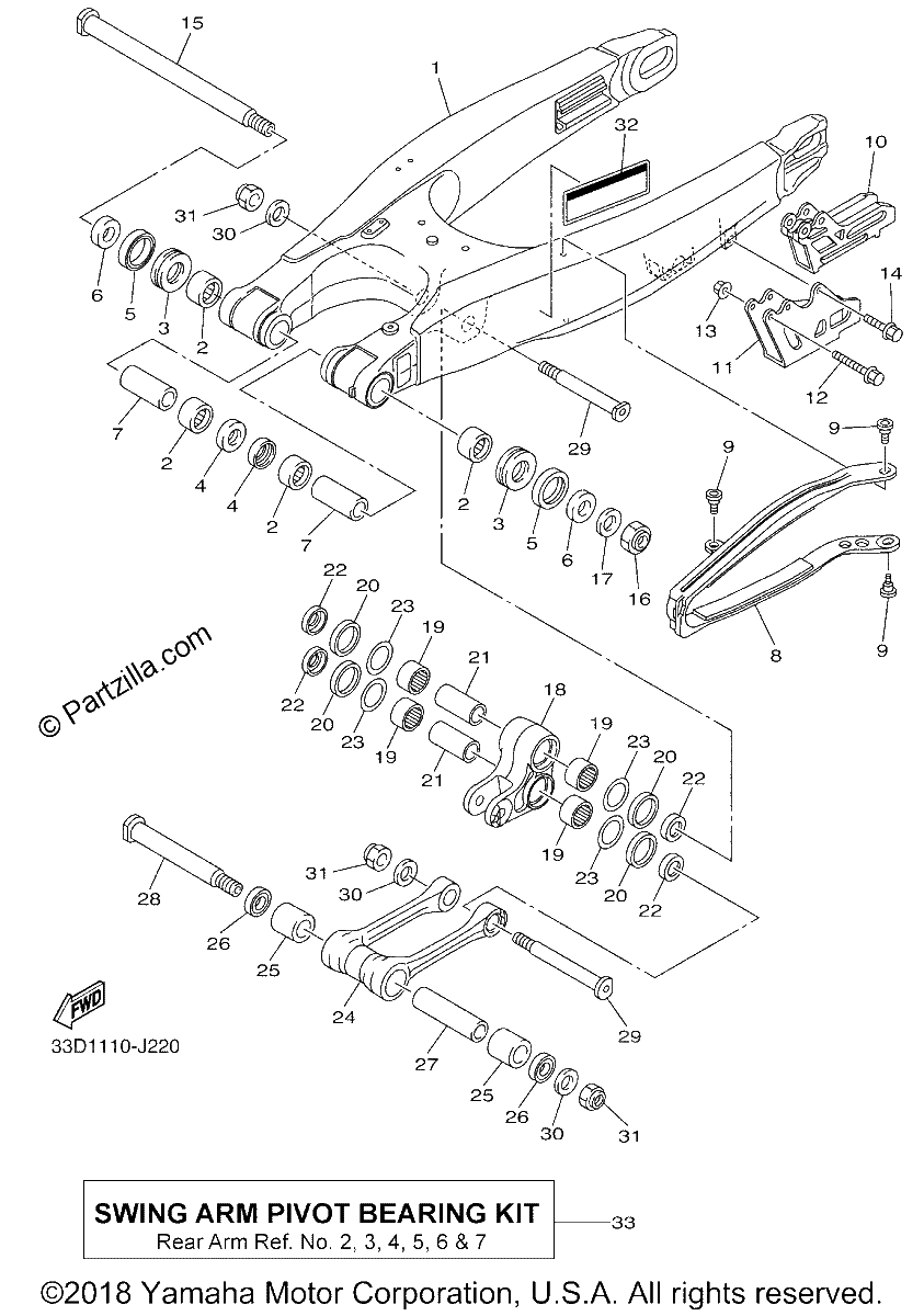 Diagrama de REAR ARM