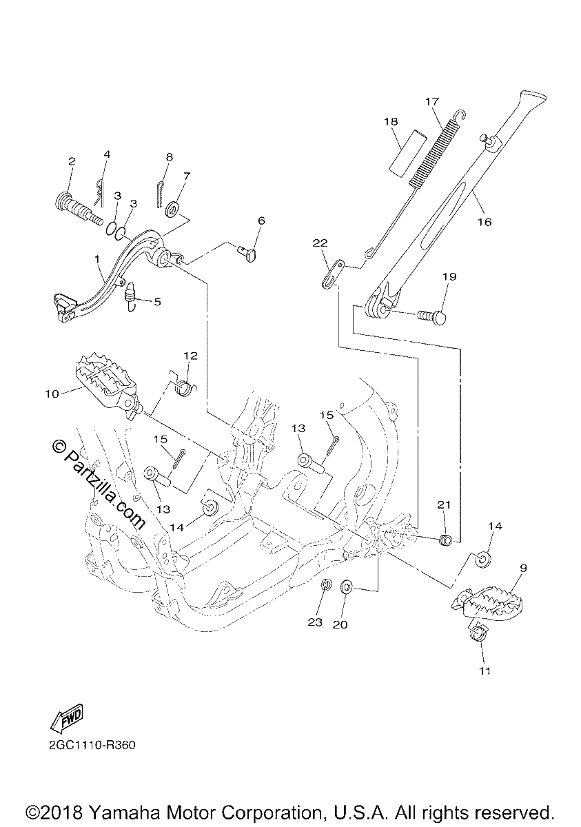 Diagrama de STAND FOOTREST