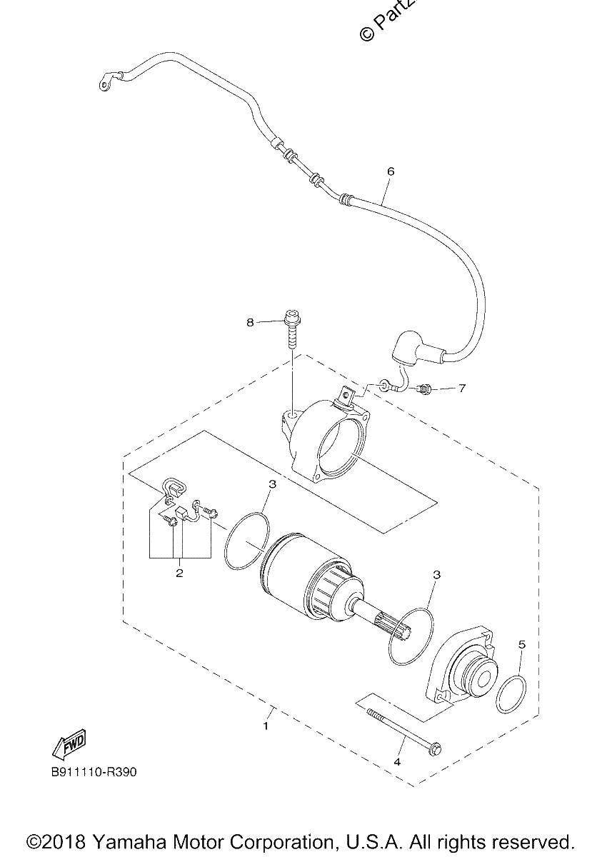 Diagrama de STARTING MOTOR
