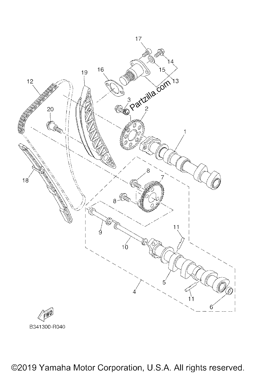 Diagrama de CAMSHAFT CHAIN