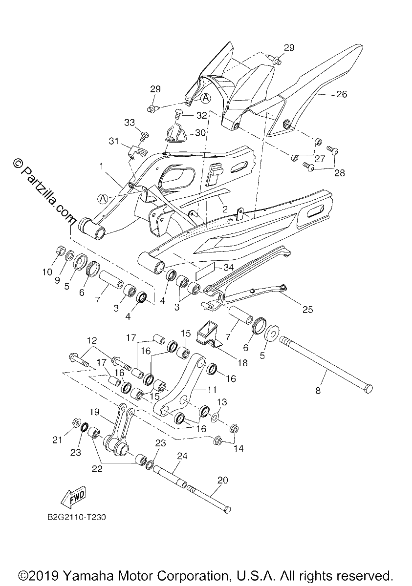 Diagrama de REAR ARM
