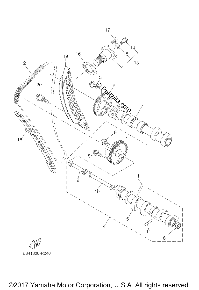 Diagrama de CAMSHAFT CHAIN