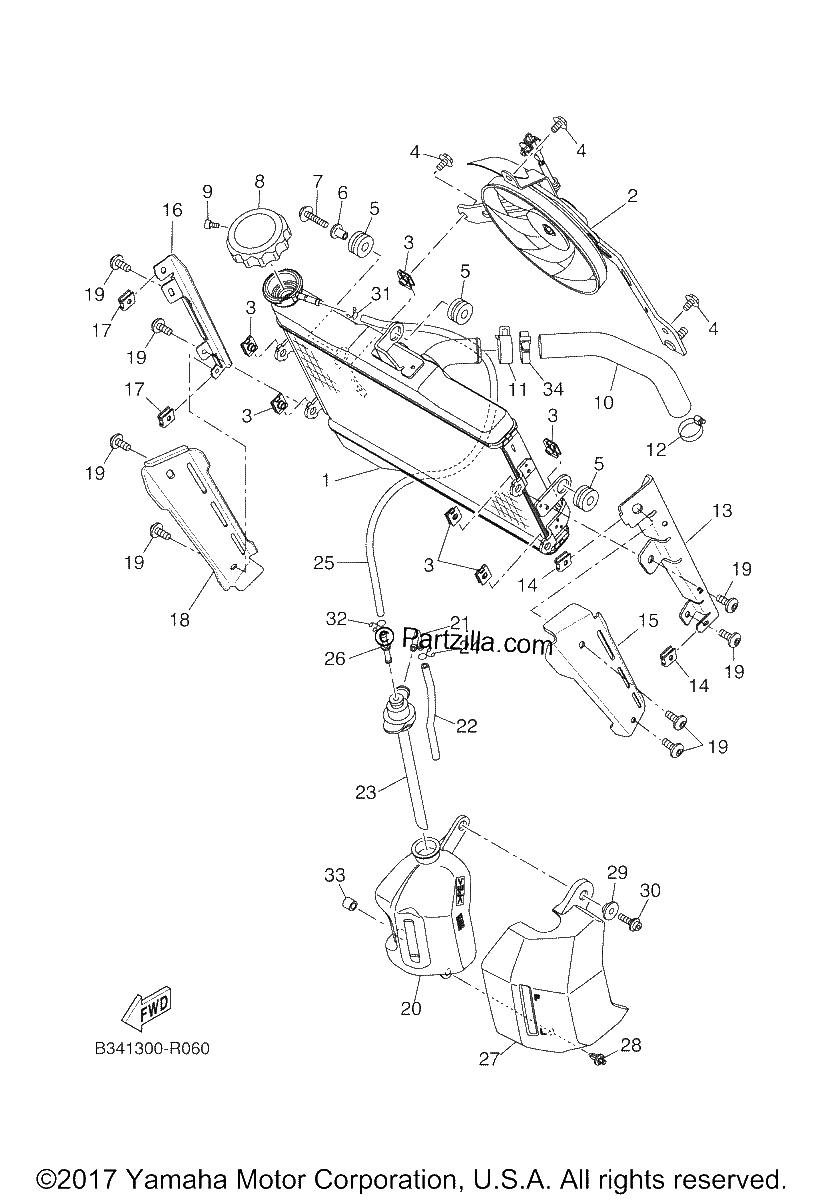 Diagrama de RADIATOR HOSE