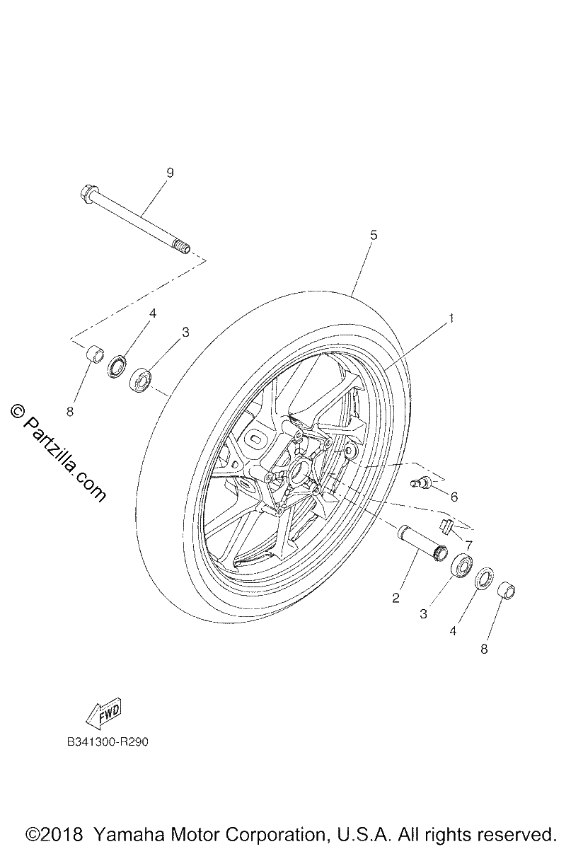Diagrama de FRONT WHEEL