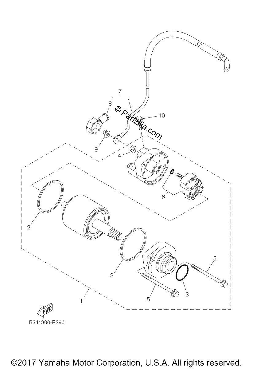 Diagrama de STARTING MOTOR