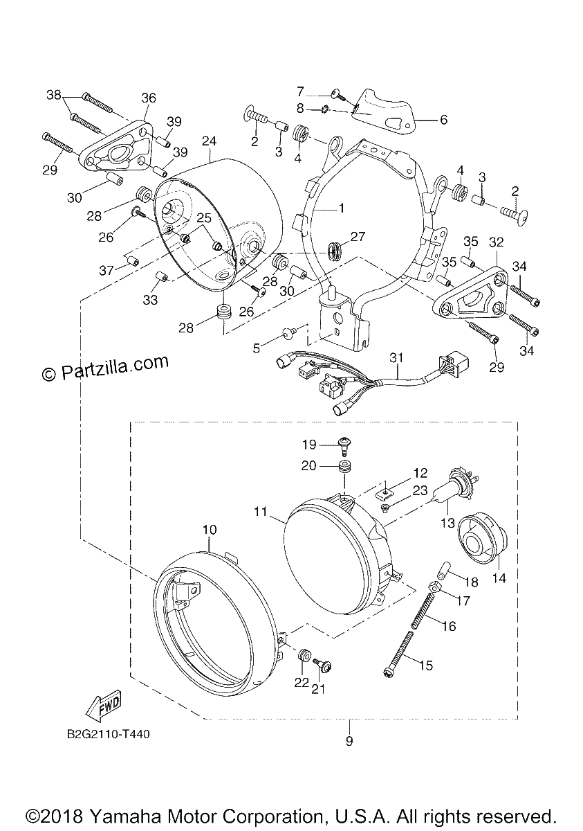 Diagrama de HEADLIGHT