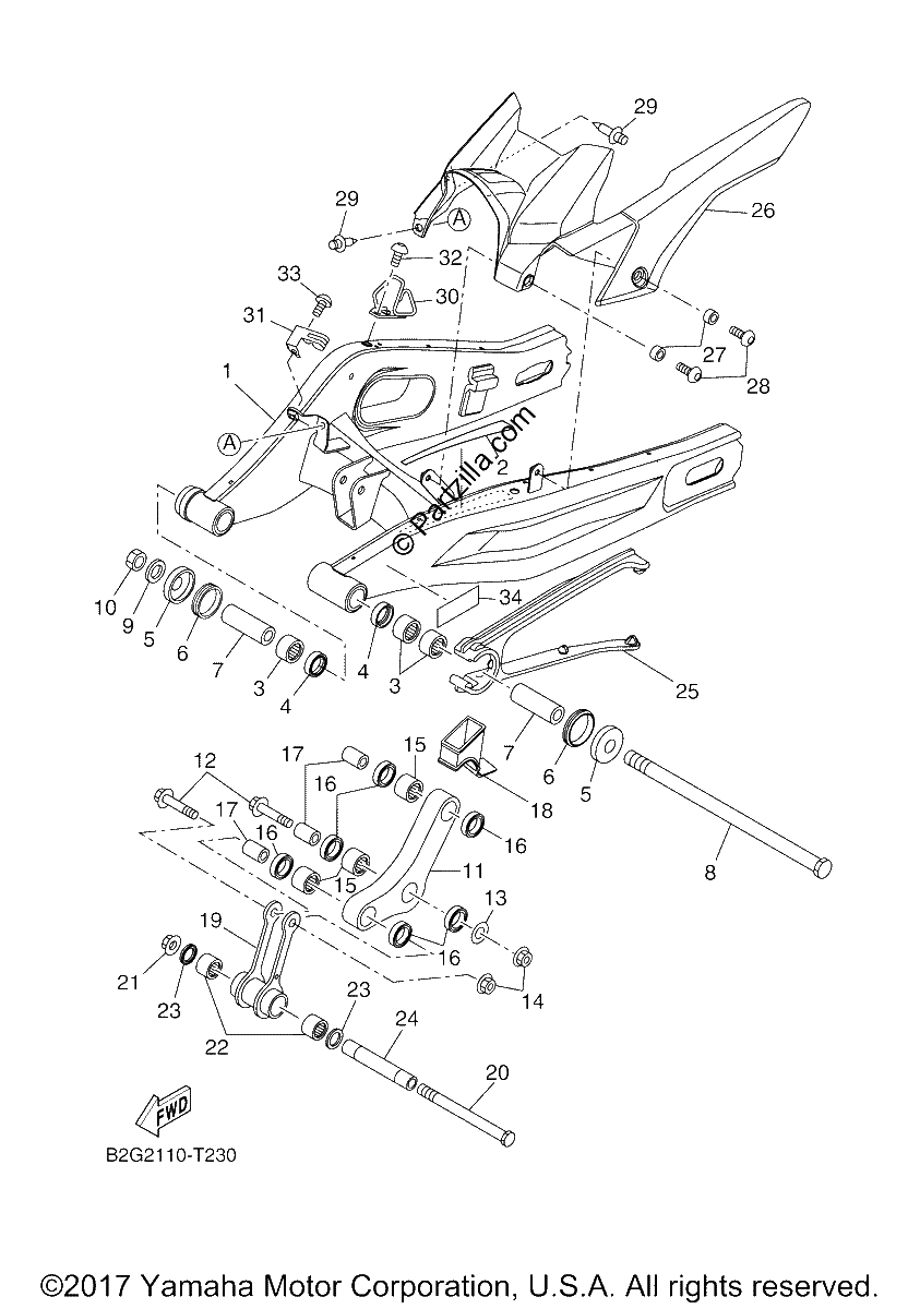Diagrama de REAR ARM