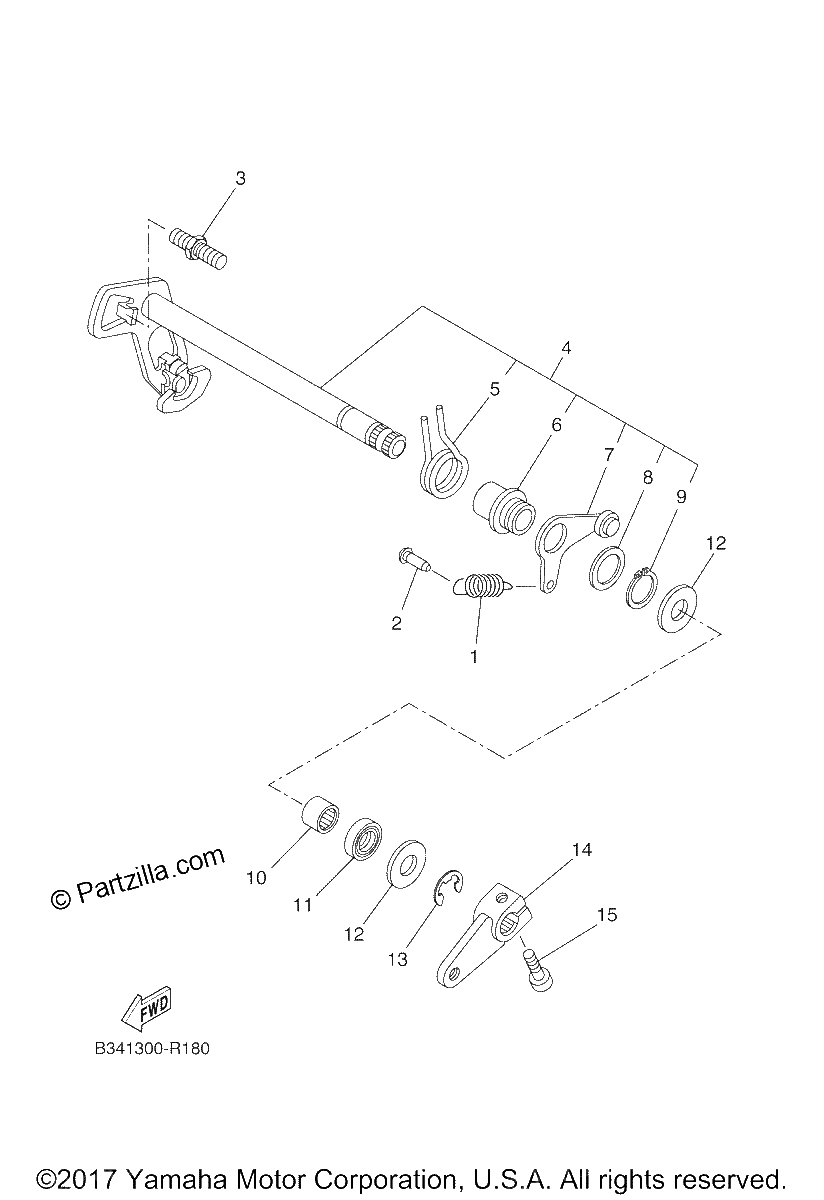 Diagrama de SHIFT SHAFT