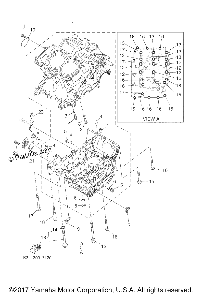 Diagrama de CRANKCASE