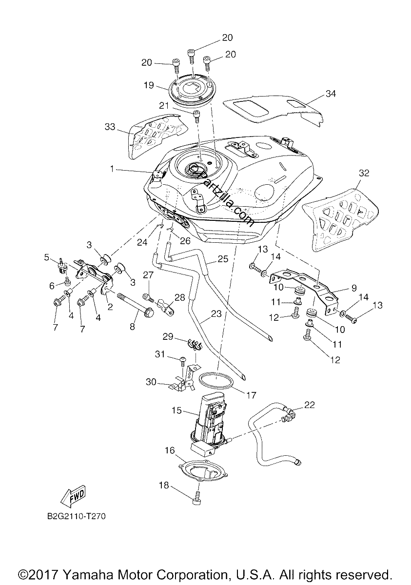 Diagrama de FUEL TANK