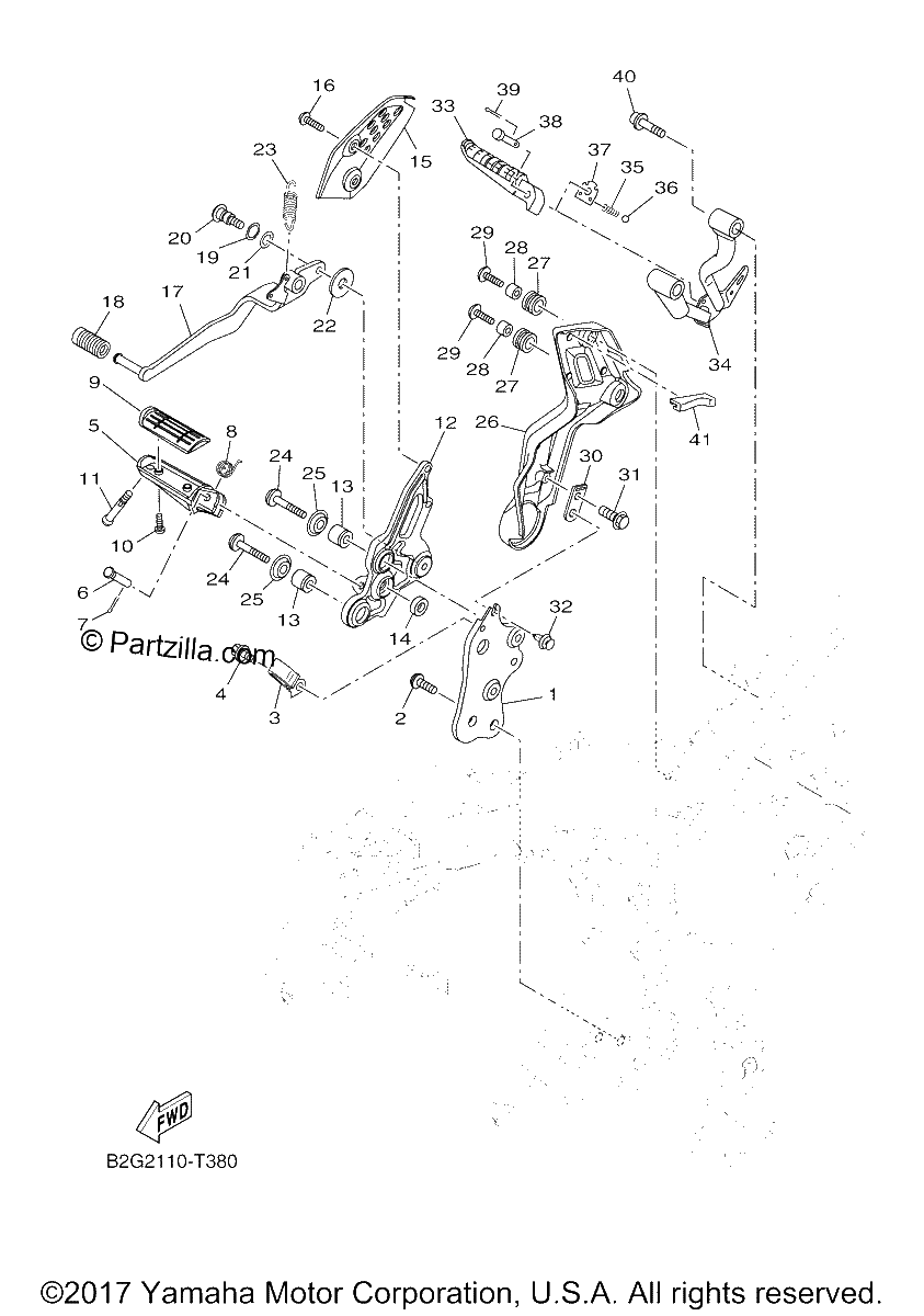 Diagrama de STAND FOOTREST 2