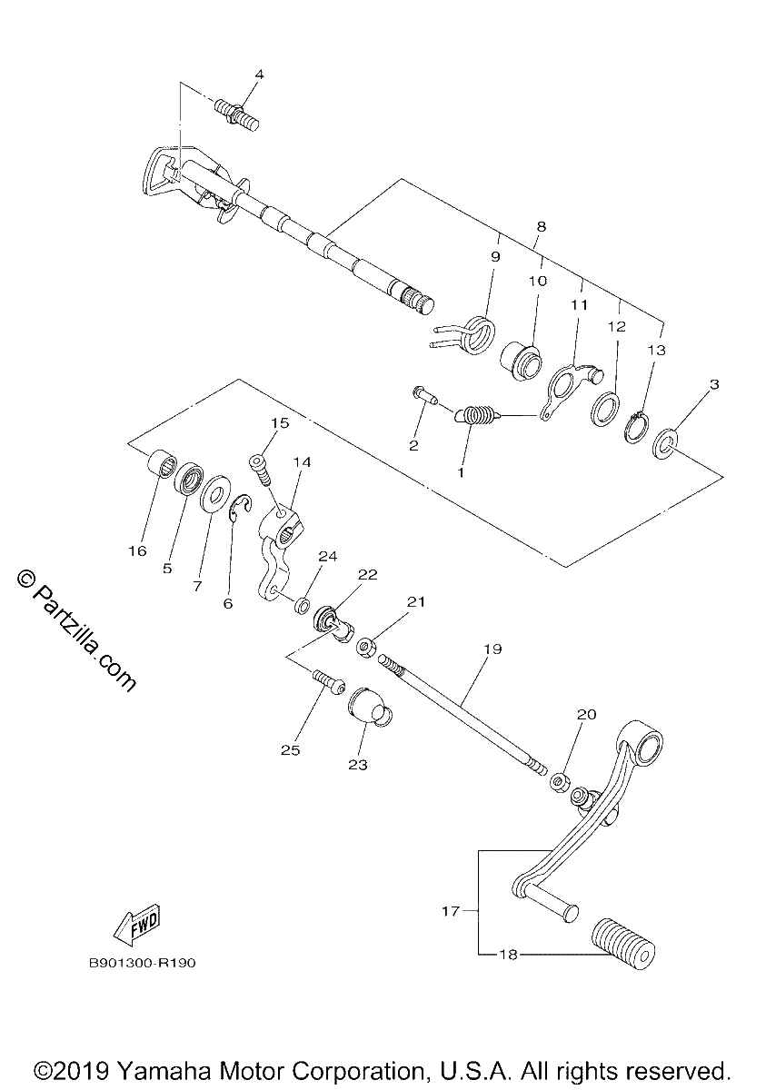 Diagrama de SHIFT SHAFT