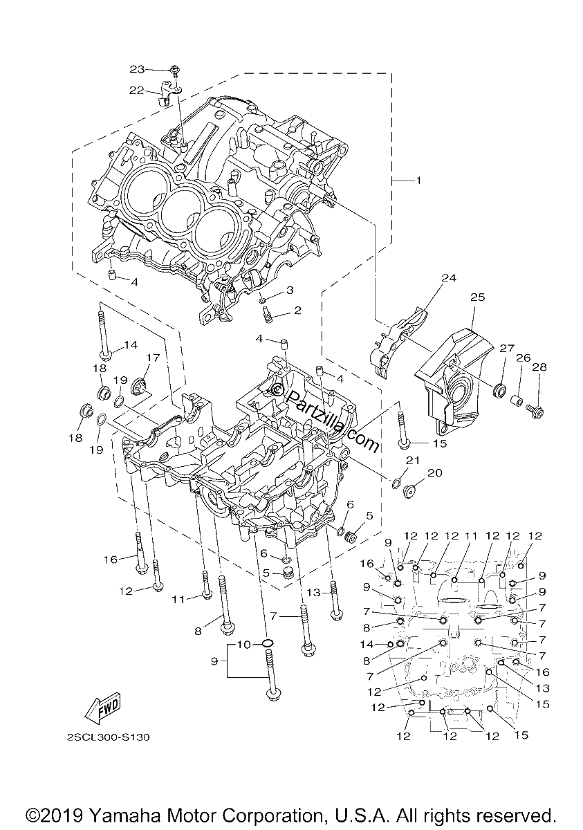 Diagrama de CRANKCASE
