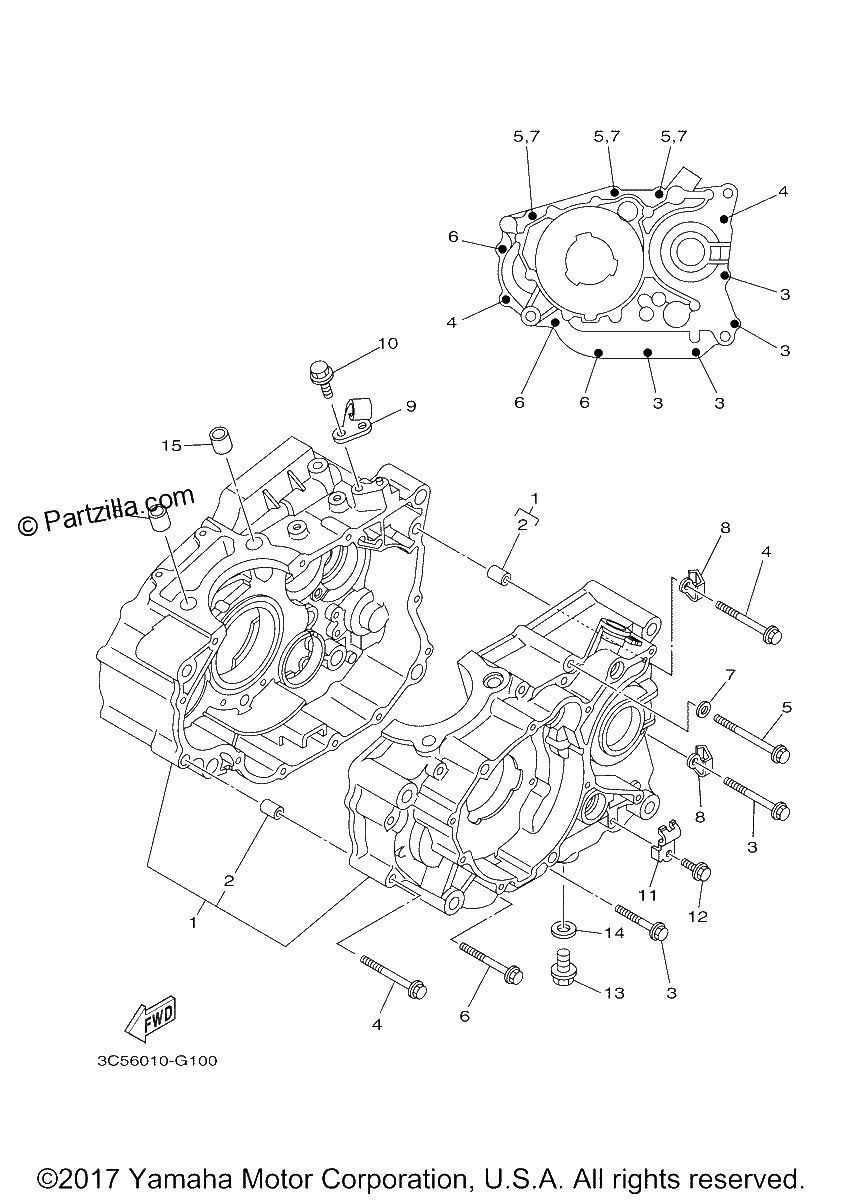 Diagrama de CRANKCASE