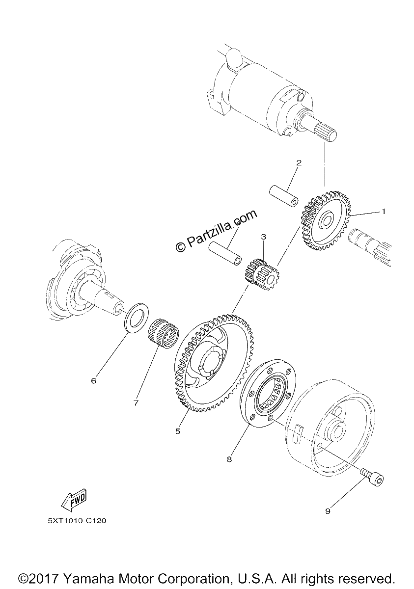 Diagrama de STARTER CLUTCH