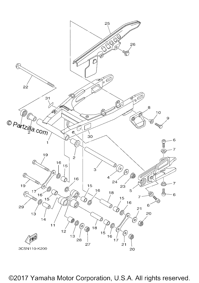 Diagrama de REAR ARM