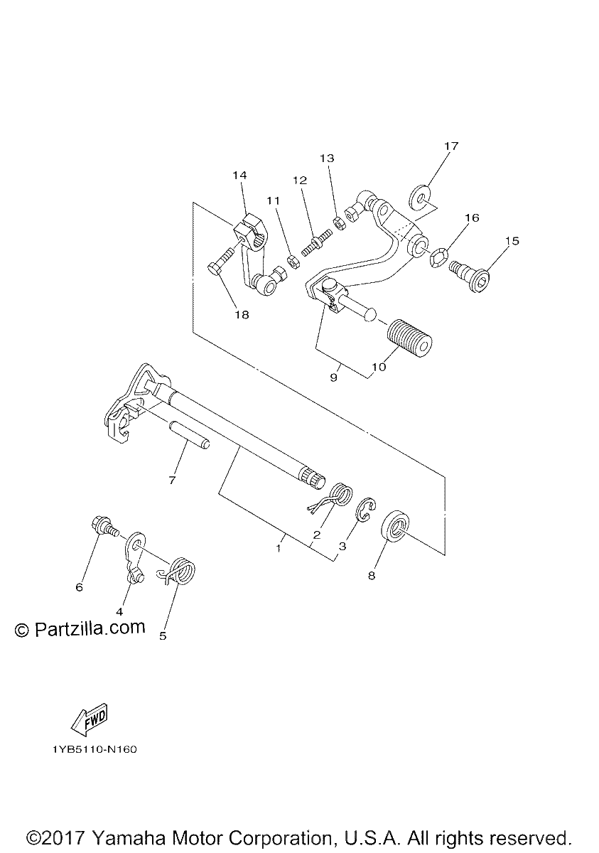 Diagrama de SHIFT SHAFT