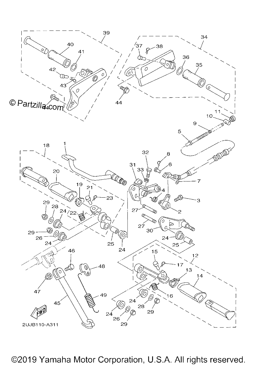 Diagrama de STAND FOOTREST