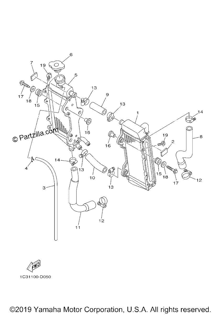 Diagrama de RADIATOR HOSE