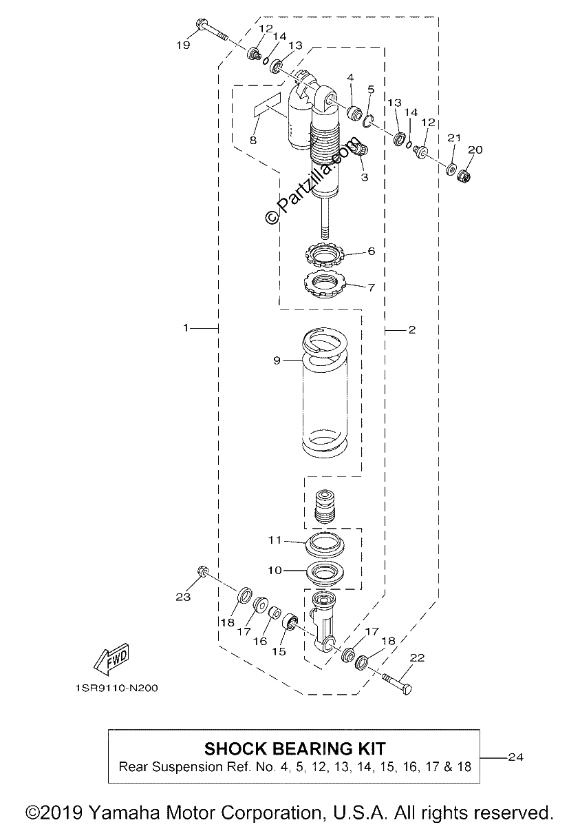 Diagrama de REAR SUSPENSION